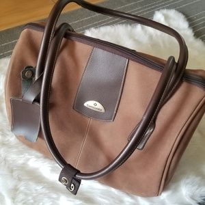 Vintage Samsonite Suede Travel Bag - Like New